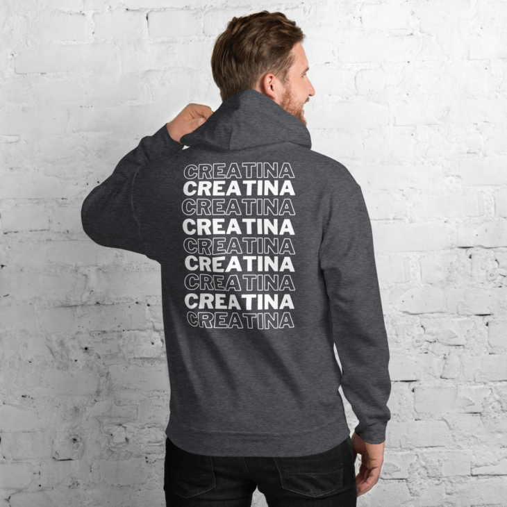 Sudadera con capucha #Creatina